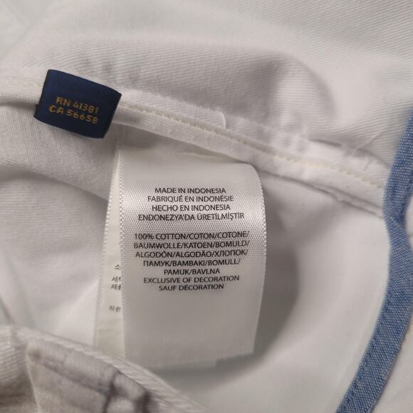 Polo Ralph Lauren Shorts Men 38 White Graphic Cargo Utility Pockets Twill Preppy - Picture 5 of 11